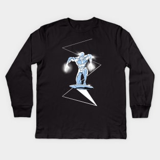 Silver Surfer cosmic power Kids Long Sleeve T-Shirt